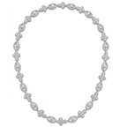 Collier Iced Out Œil Protecteur Plaqué Or Blanc – Cristaux Sertis Homme